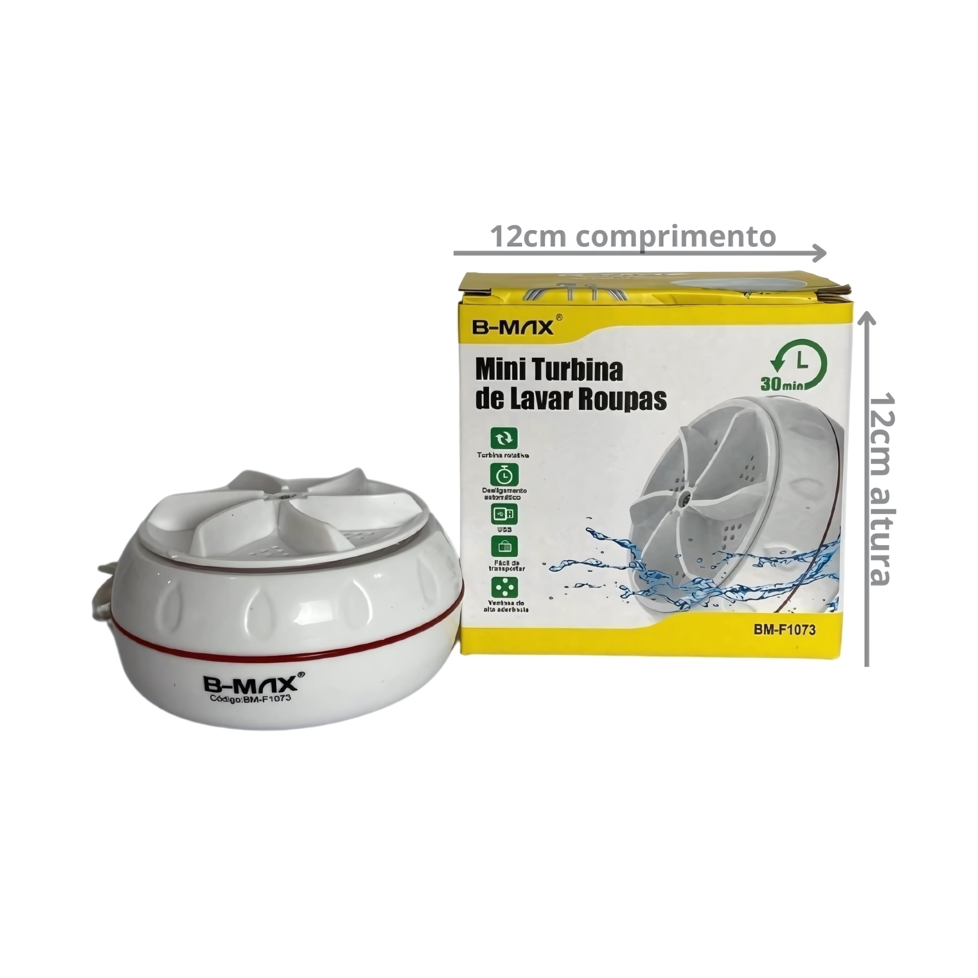 Mini Turbina Portátil para Lavar Roupas