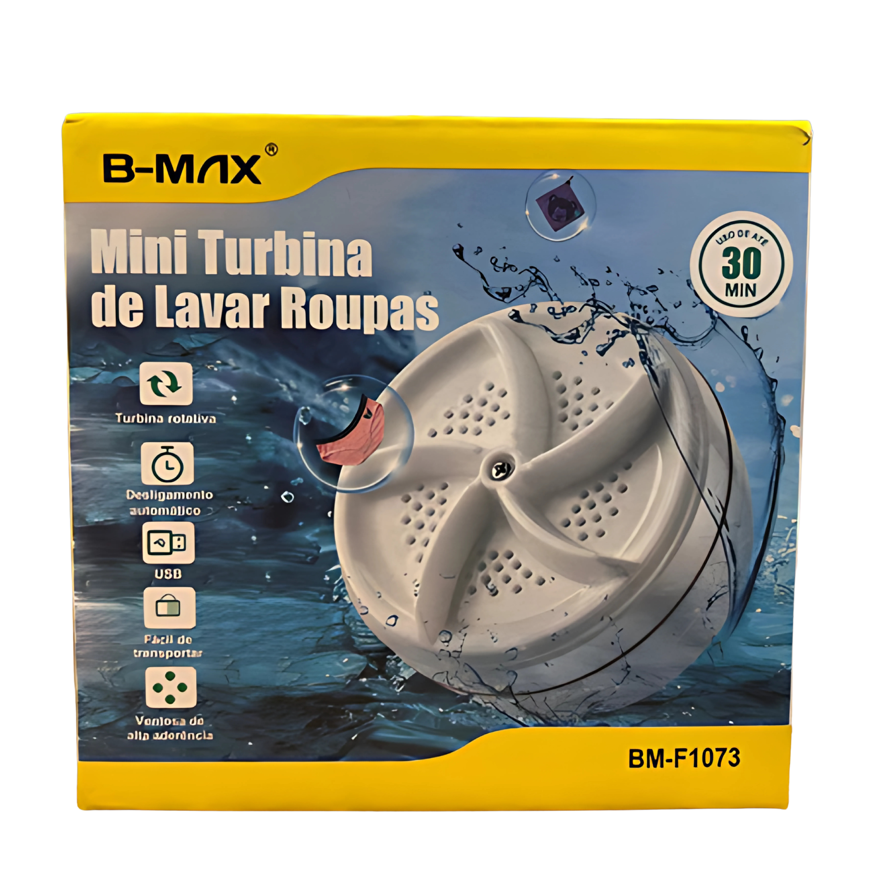 Mini Turbina Portátil para Lavar Roupas