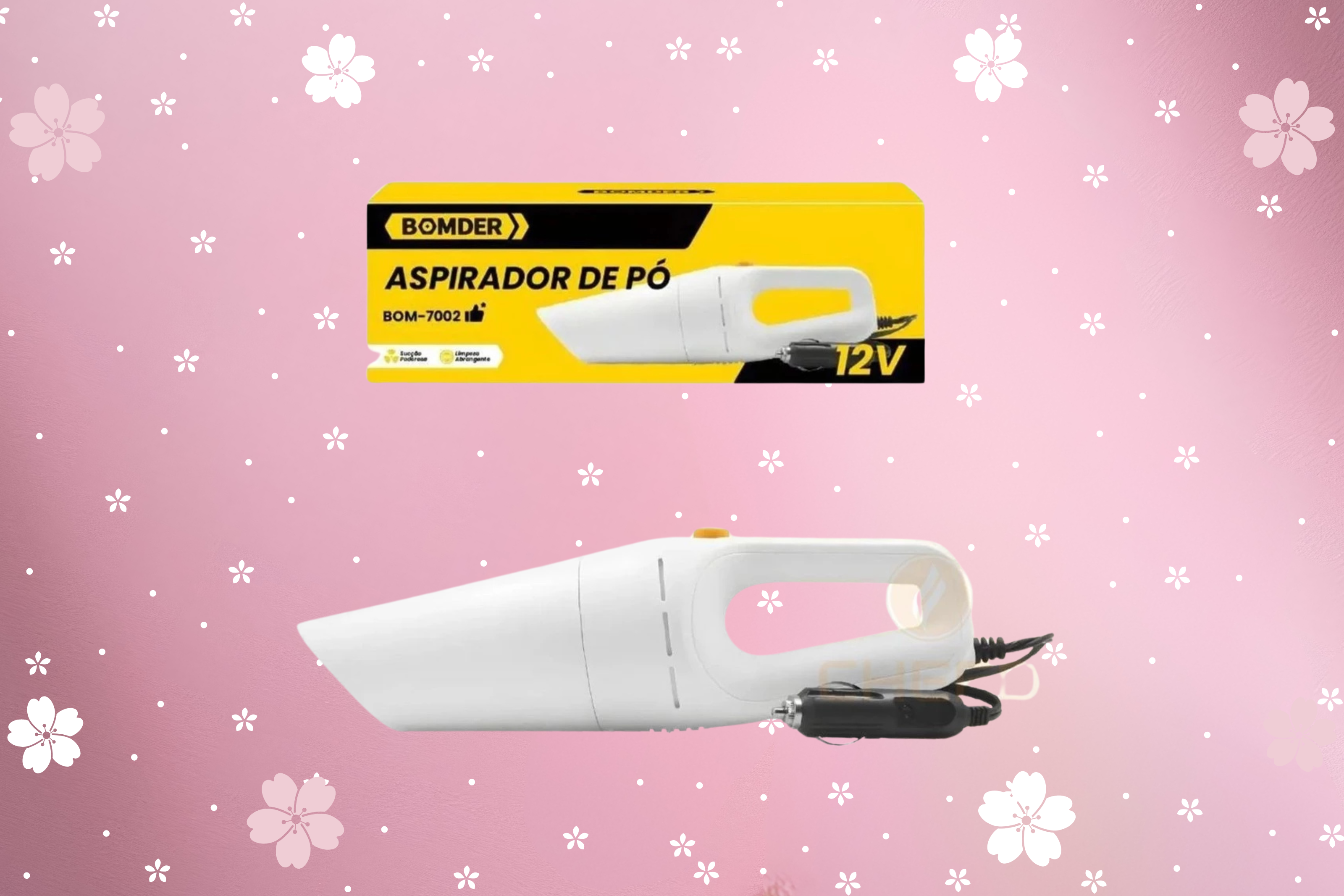 Aspirador de Pó Portátil de Mão 5 em 1 Automotivo 12V 120W – Potência e Versatilidade para Seu Carro