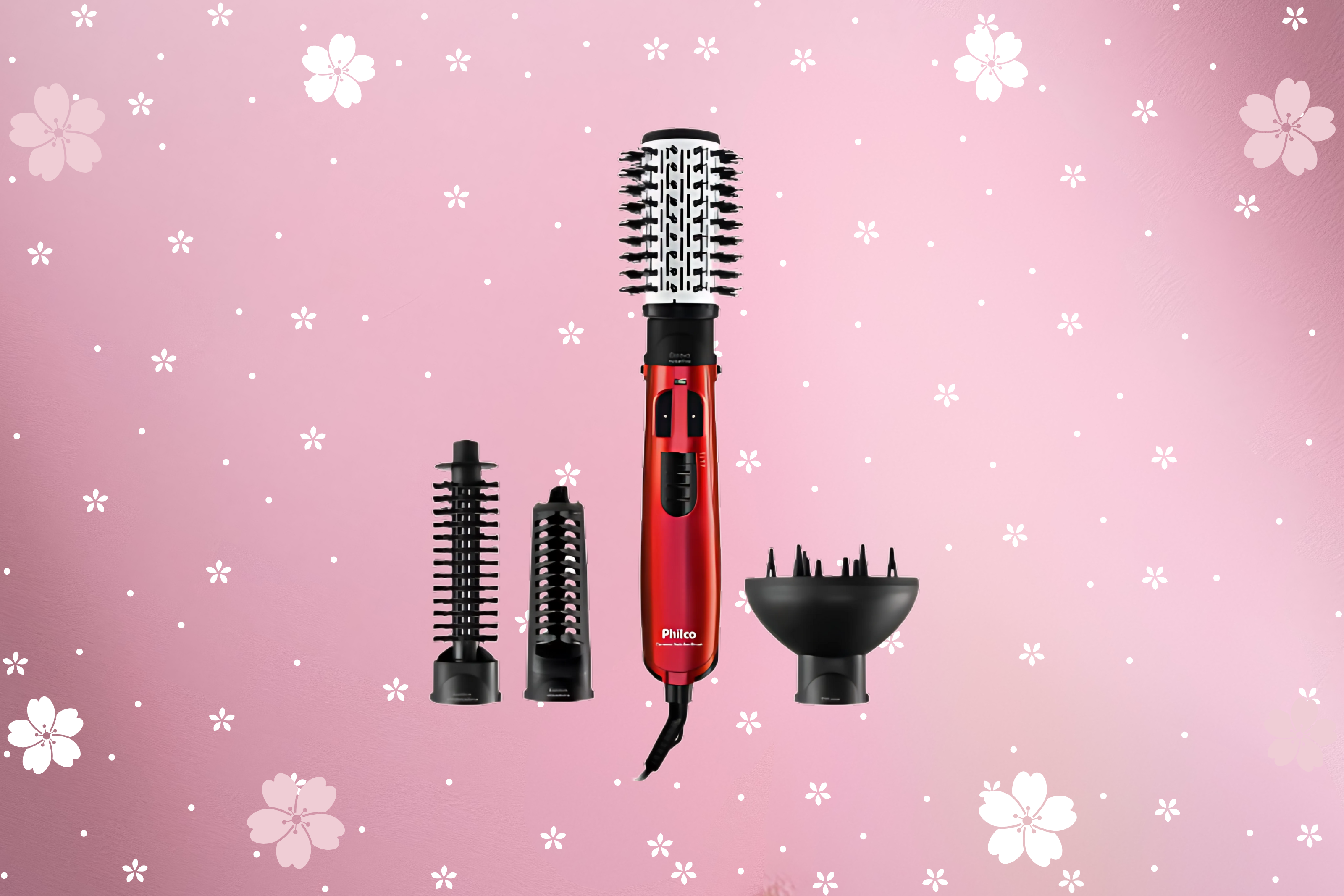 Escova Rotativa Philco Ceramic Spin Ion Brush 1100W