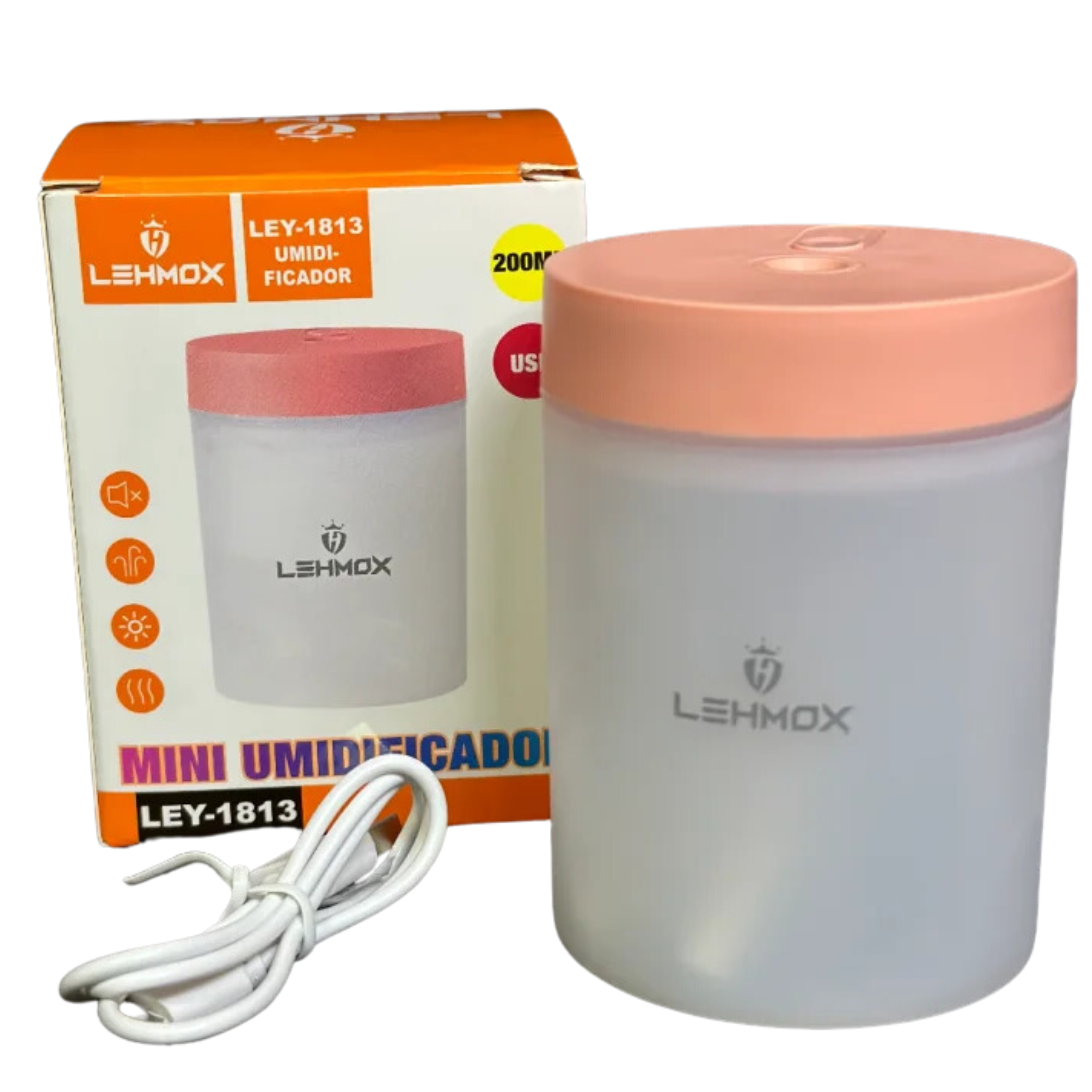 Mini Umidificador Portátil LEY-1813 – 200ml