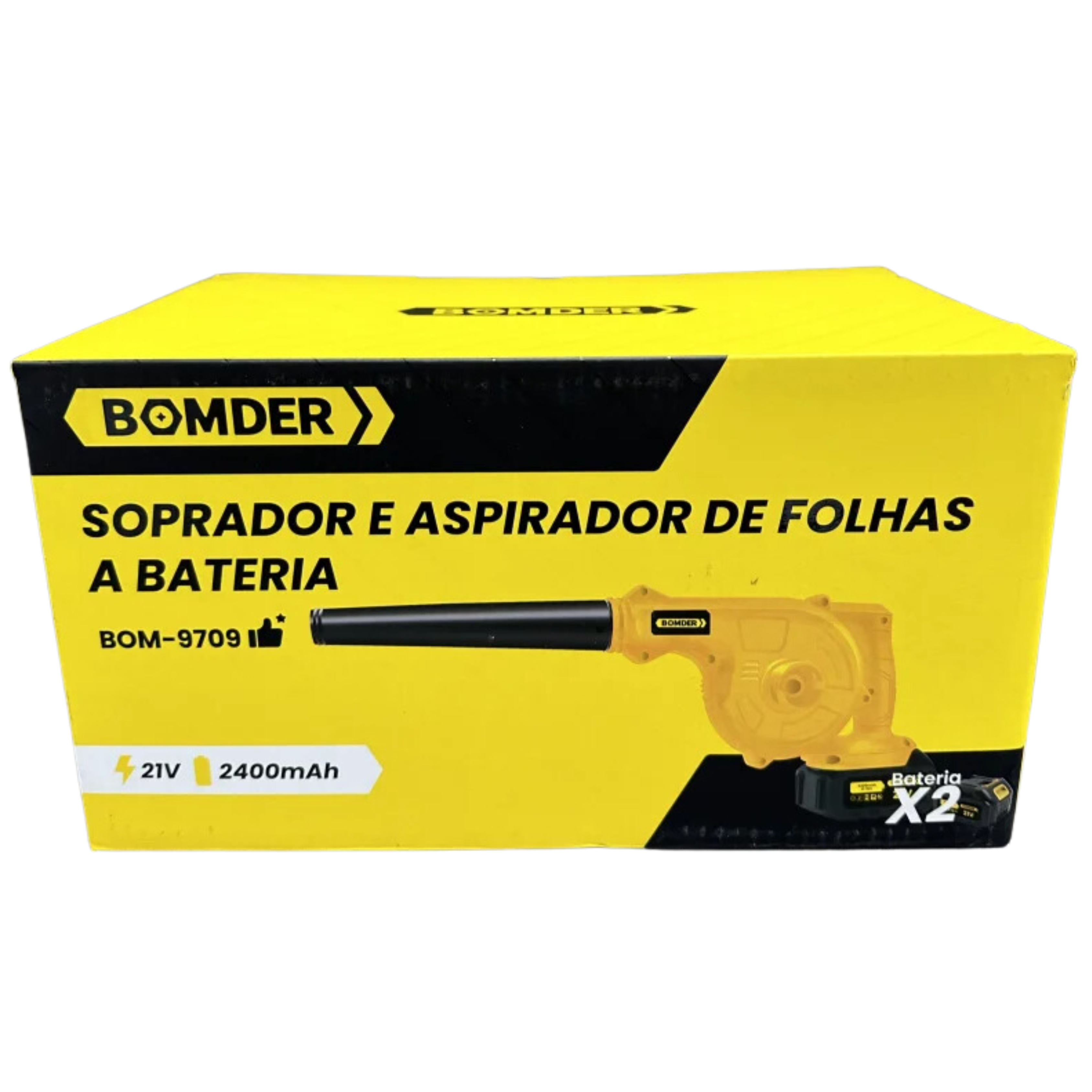 Soprador e Aspirador de Folhas a Bateria BOM-9709