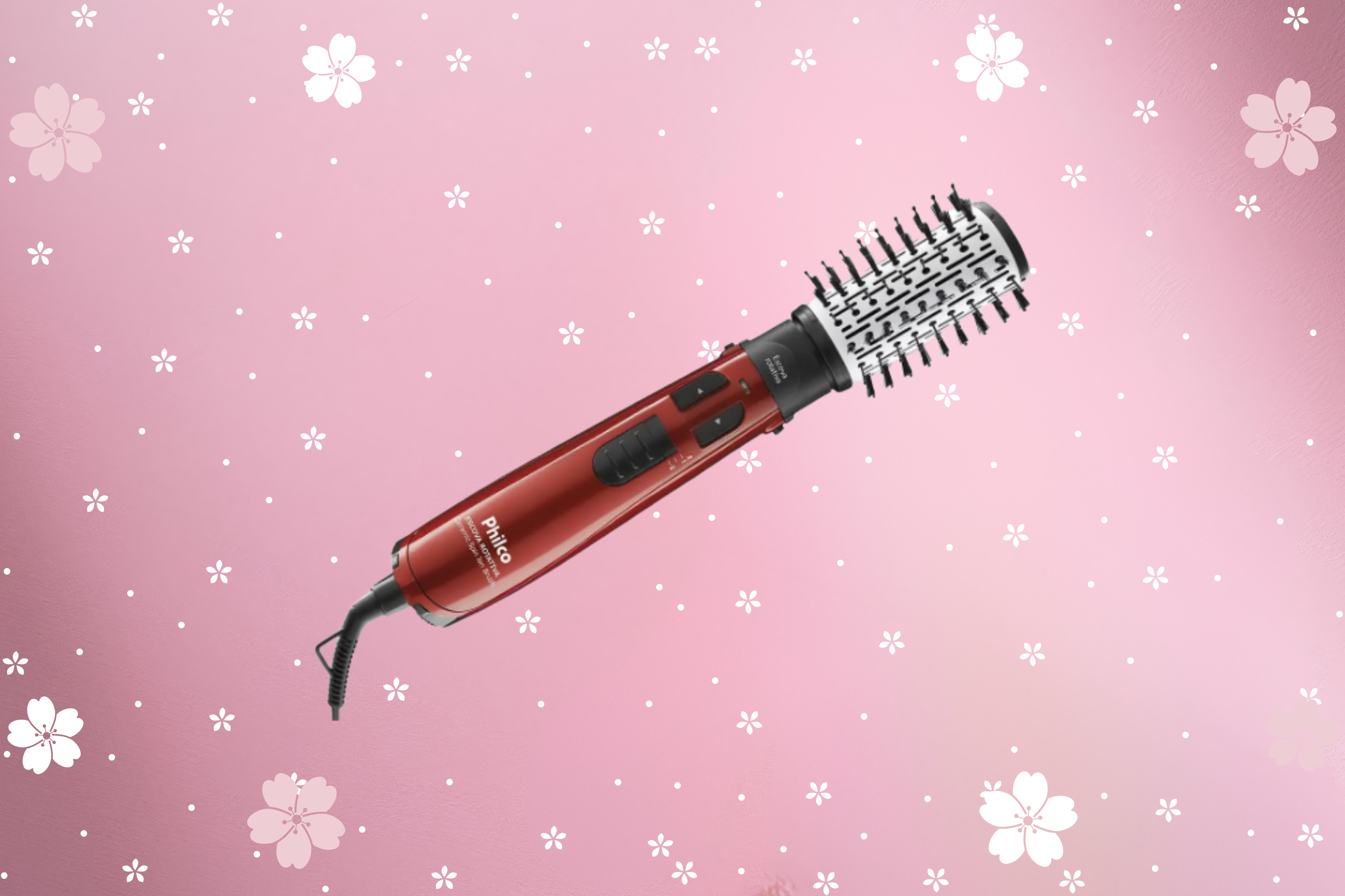 Escova Rotativa Philco Ceramic Spin Ion Brush 1100W
