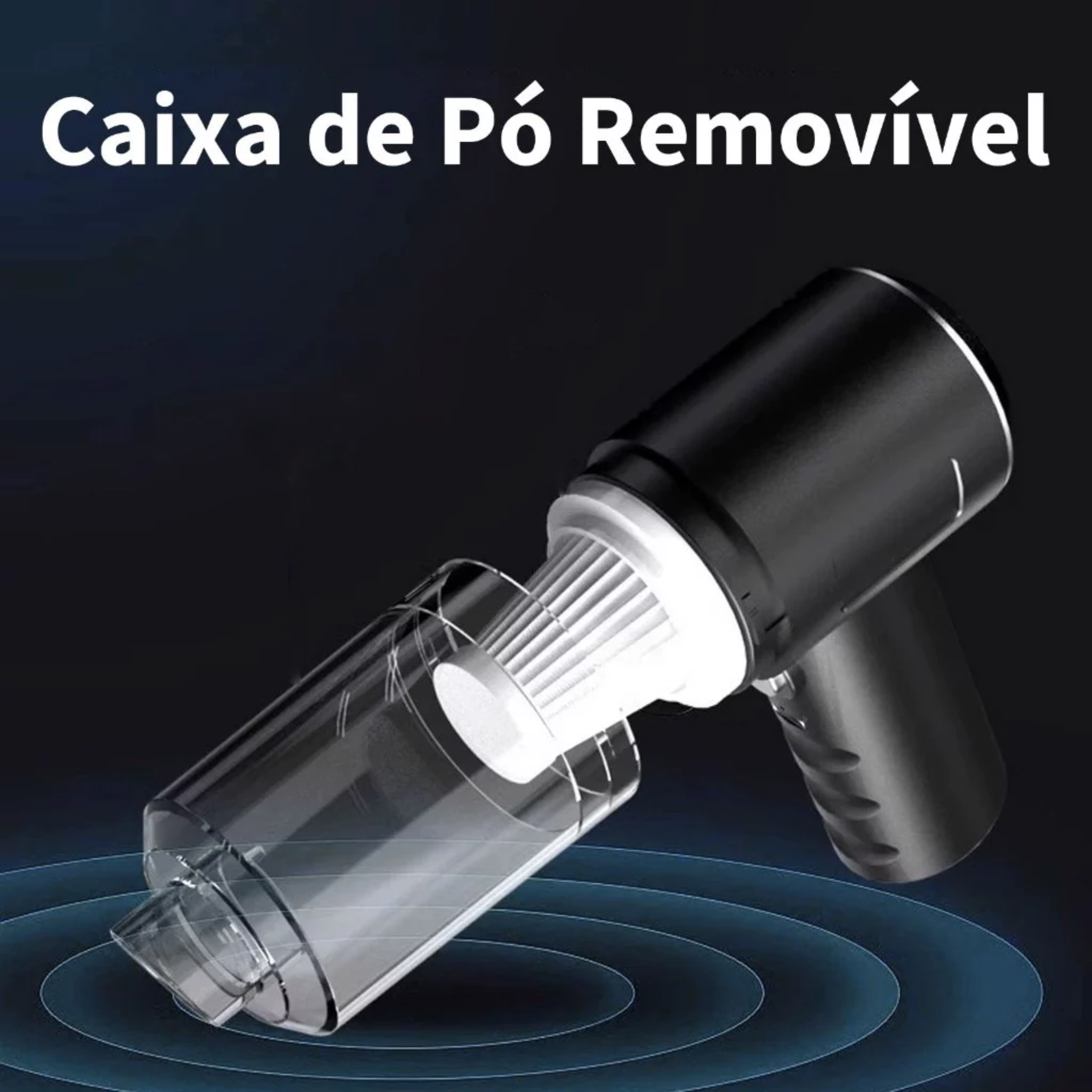 Mini Aspirador de Pó Portátil FE16 – Sem Fio, Recarregável e Potente