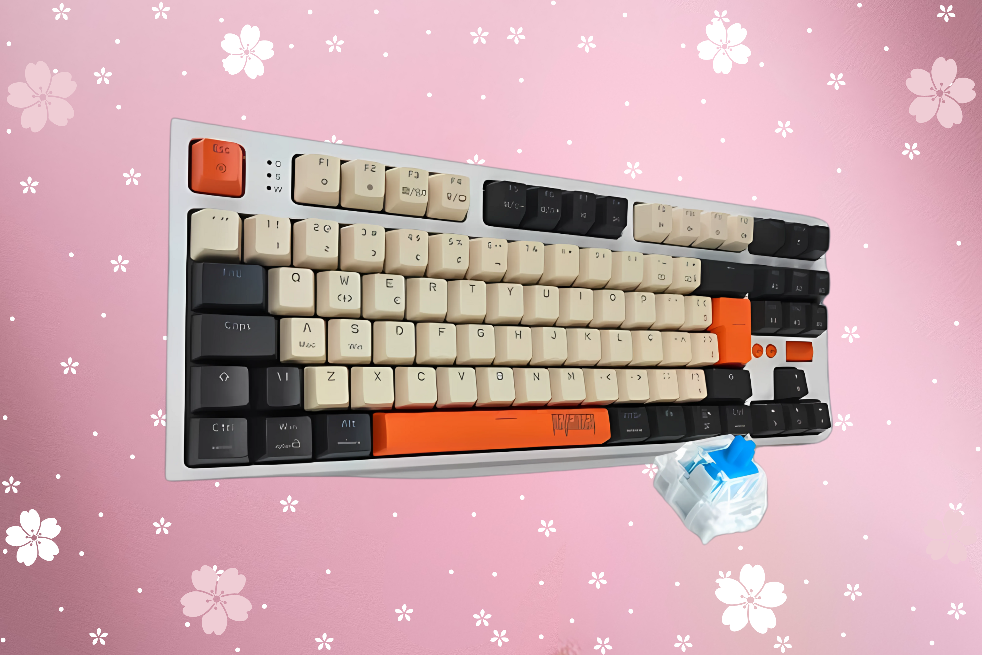 Teclado Mecânico Gamer RGB Switch Azul -Swappable Revenger