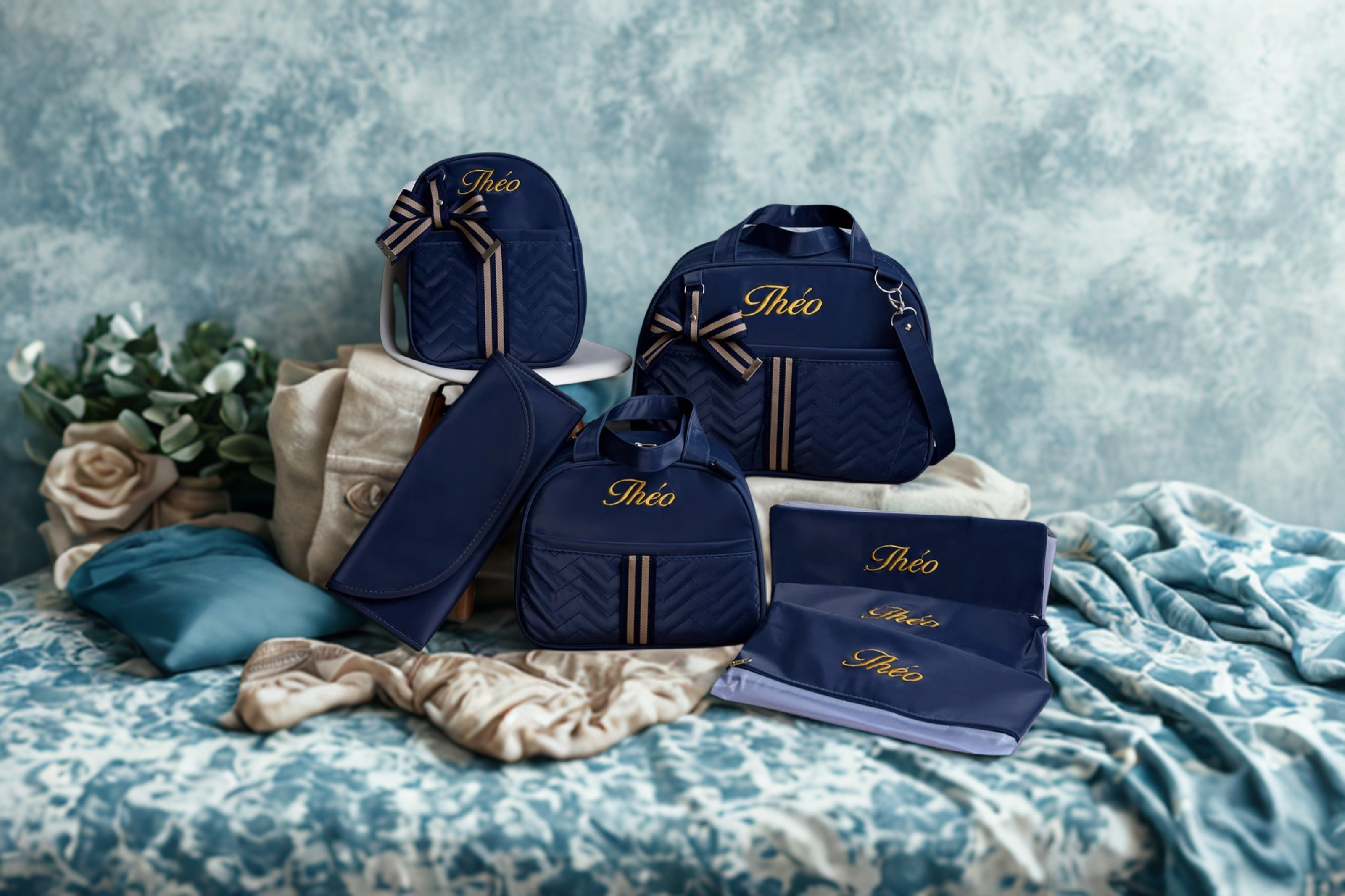 Kit Bolsa Maternidade Personalizado 7 em 1